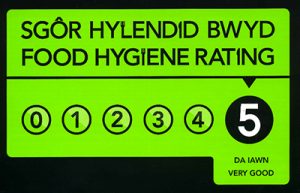 5 Food Hygiene rating